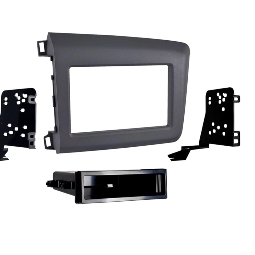 Black Car Stereo Installation Kit honda civic 2012 gray